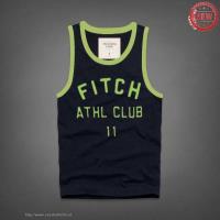 heren abercrombie fitch athl club 11 tanktop koningsblauw groen Winkel Haarlem tjssq142